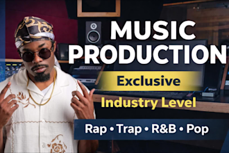 produce industry standard rap, rnb, or pop beat, exclusive, no copyright