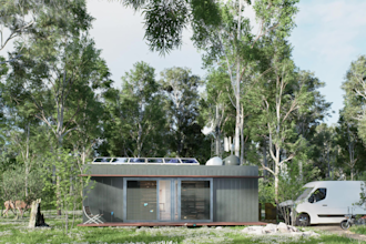 design and render container house,coffee,restaurant,studio