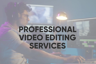 do professional youtube video editing