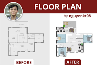 redraw floor plan from matterport or sketch