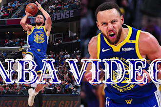 professionally edit nba basketball video for youtube