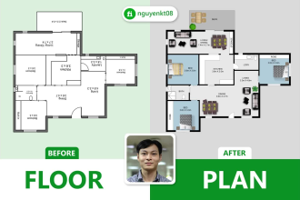 redraw floor plan from matterport or sketch