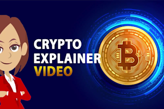 do animated explainer video for crypto, bitcoin, nft and blockchain