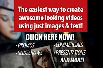 create awesome slideshow video presentations or  commercials