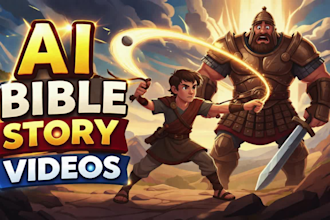 create ai bible story video, christian animation and kids bible storytelling