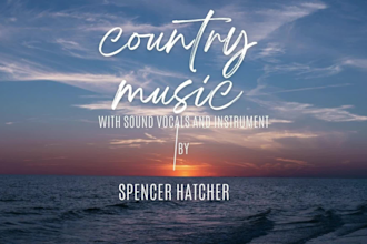 be your professional country music singer and songwriter with my amazing vocal