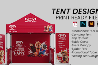 design a custom exhibition canopy tent and trade show display