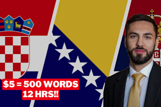 translate english to bosnian, croatian or serbian