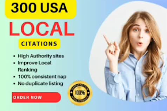 build live top USA local citations SEO directory