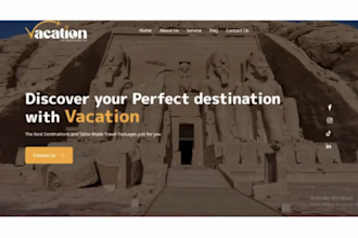 design a tourism website, travel agency, and flight booking website on wordpress