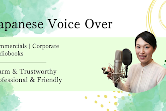 record native japanese voice over and narration