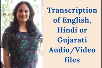 do audio and video transcription
