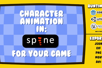 animate your 2d game character in spine pro