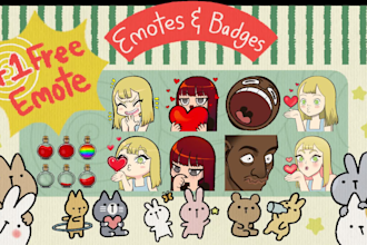 create custom twitch emotes or sub badges