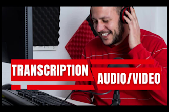 transcribe audio and do video transcription like audio to text video to text