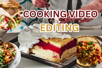 create a faceless cooking video editing for your channel and top production