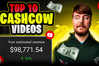 create top 10 cash cow videos,faceless cash cow youtube video editing