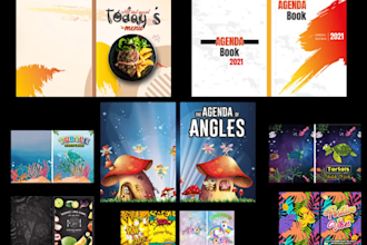 do KDP book cover design, customize low content interior