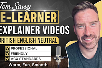be your british male voice over english neutral e learning and explainer videos