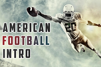 create an american football intro video