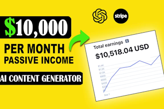 build a saas ai content generator chatgpt to generate passive income