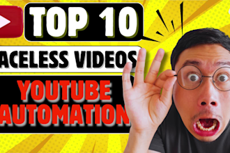 make top 10 faceless youtube automation video for income