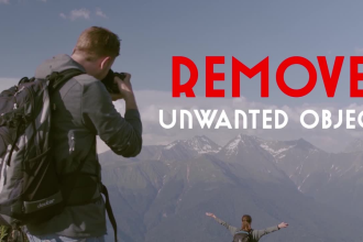 remove unwanted object, text from video vfx