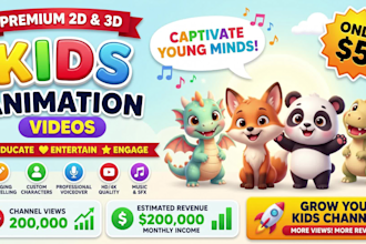 create best kids learning videos