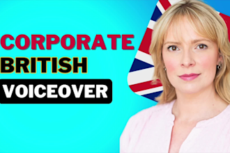 record a warm female voiceover on your corporate project