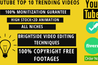 create  youtube faceless videos with high stock footages