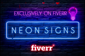 design 3d neon logo creation, neon sign, and neon glowing sign