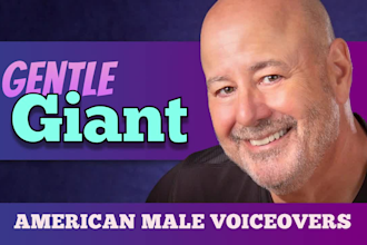 be your natural male american english voice over actor