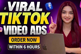 edit viral tiktok video ads, tiktok ads, facebook video ads and instagram ads