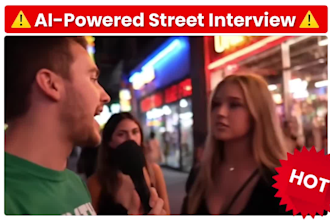 do google veo3 street interviews that look real