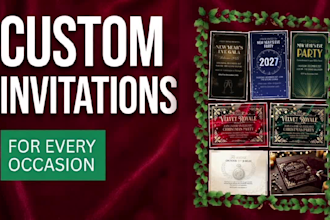 design custom invitations and greeting cards