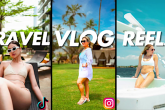 edit cinematic luxury lifestyle, travel and vlog reels for instagram