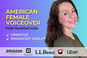 record a female voice over narration
