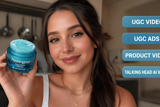 create high converting ugc video, ugc ads, product video and ai talking head