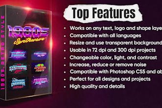 design an 80s retro synthwave vintage logo