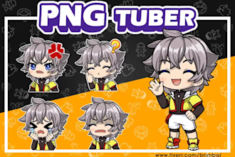 create custom chibi pngtuber avatar in 48h delivery and unlimited revisions