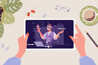do professional 2d explainer animation video for  business