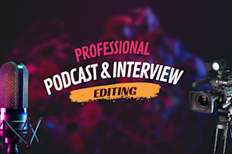 edit professional podcasts and interview videos