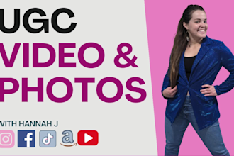 be your model for a ugc photo or video ad