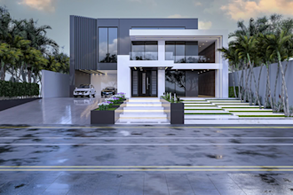 design modern home exteriors with photorealistic 3d renders