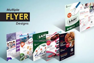 design flyers, brochures, marketing materials, any graphics