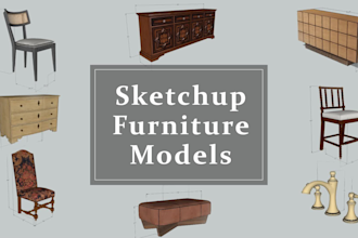 create a sketchup furniture model