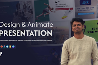 design professional powerpoint presentation slides with animation