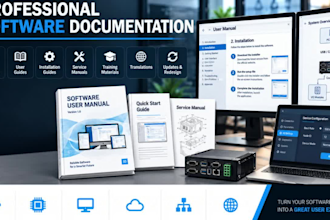 create professional software documentation and user manuals