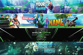 design a perfect youtube banner, twitter header and banner
