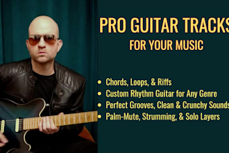 record pro rhythm electric guitar chords , groove or loops